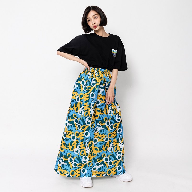 涂鸦迷彩防水雨裙-绿底 - 雨伞/雨衣 - 塑料 绿色