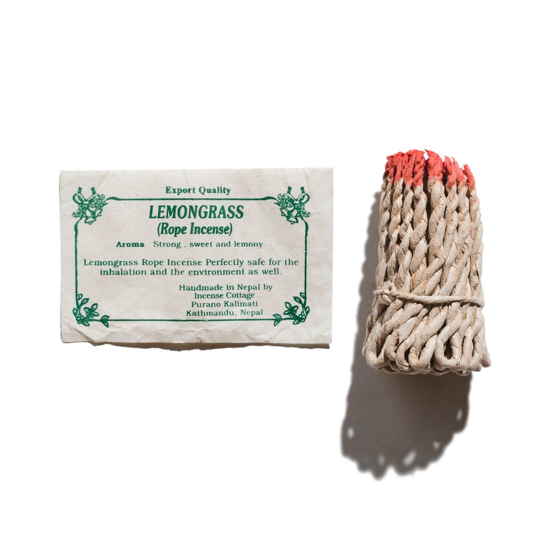 EARTH.er - Lemongrass Rope Incense 香茅绳结线香 - 香薰/精油/线香 - 纸 卡其色