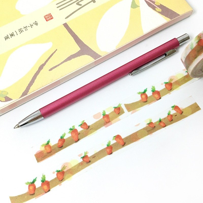 Aloha 和纸胶带 胡萝卜 - 纸胶带 - 纸 多色