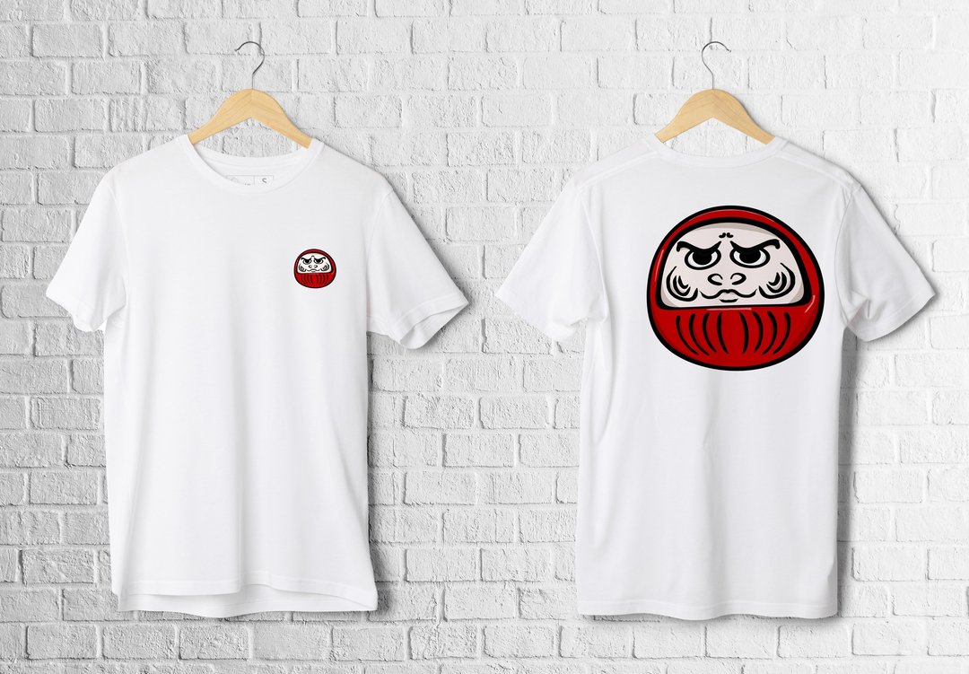 【I ROAR 】Daruma 不倒翁/厚磅棉T/潮流可/订制 - 男装上衣/T 恤 - 棉 