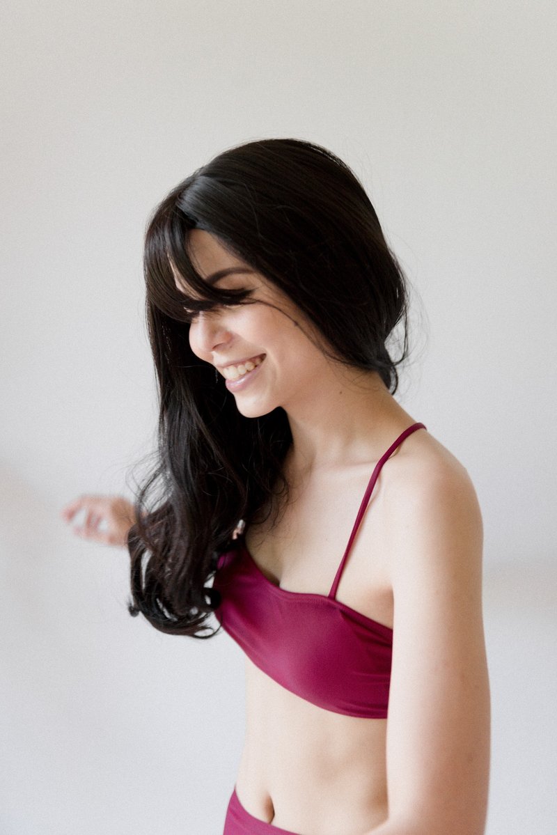 Double Crossback - Maroon (Size M) / Swimwear - 女装泳衣/比基尼 - 其他材质 红色