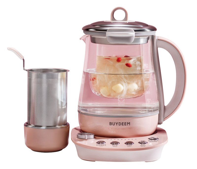 BUYDEEM北鼎多功能烹煮壶 1.5L粉漾美颜壶 登保固送养生茶饮礼盒 - 厨房用具 - 其他材质 粉红色