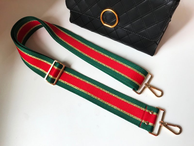 2寸手工宽版背带 棉织背带 背包背带  可以调整 可以替换 - 侧背包/斜挎包 - 棉．麻 绿色