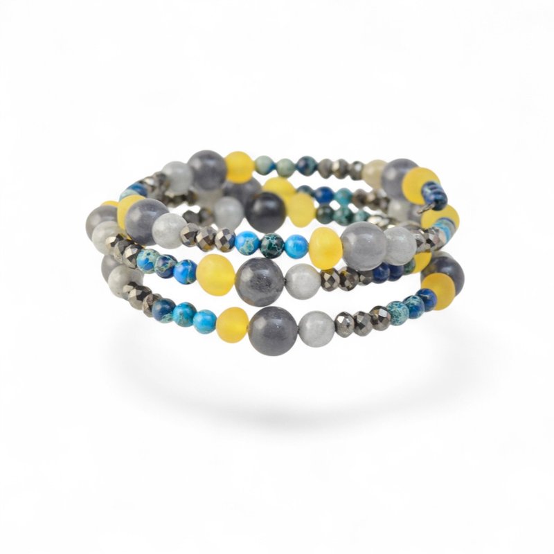 天然琥珀珠手链 VV56 - 手链/手环 - 宝石 多色