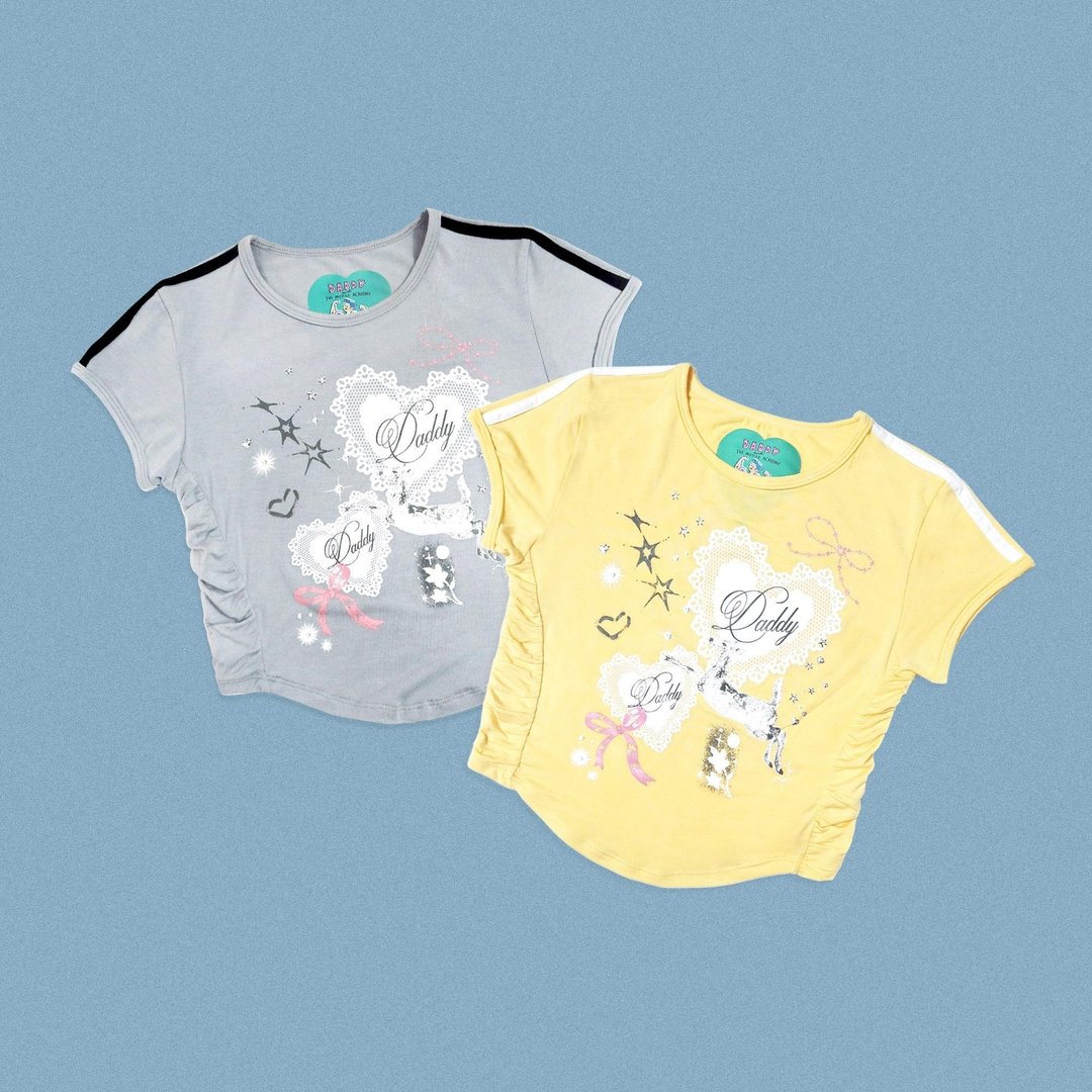 DADDY | Dazzling Deer Crop Top 甜美可爱的短版上衣 - 女装上衣 - 其他材质 