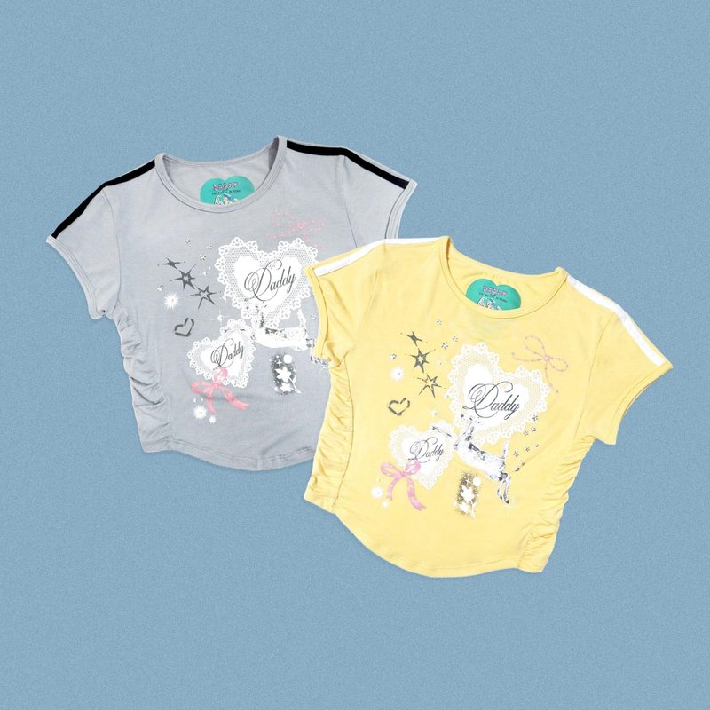 DADDY | Dazzling Deer Crop Top 甜美可爱的短版上衣 - 女装上衣 - 其他材质 