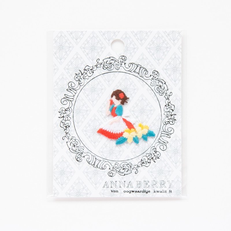 白雪公主 刺绣徽章 - 其他 - 棉．麻 红色