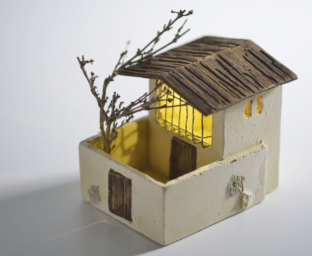 老铁窗庭院小屋(订制) - 摆饰 - 水泥 咖啡色