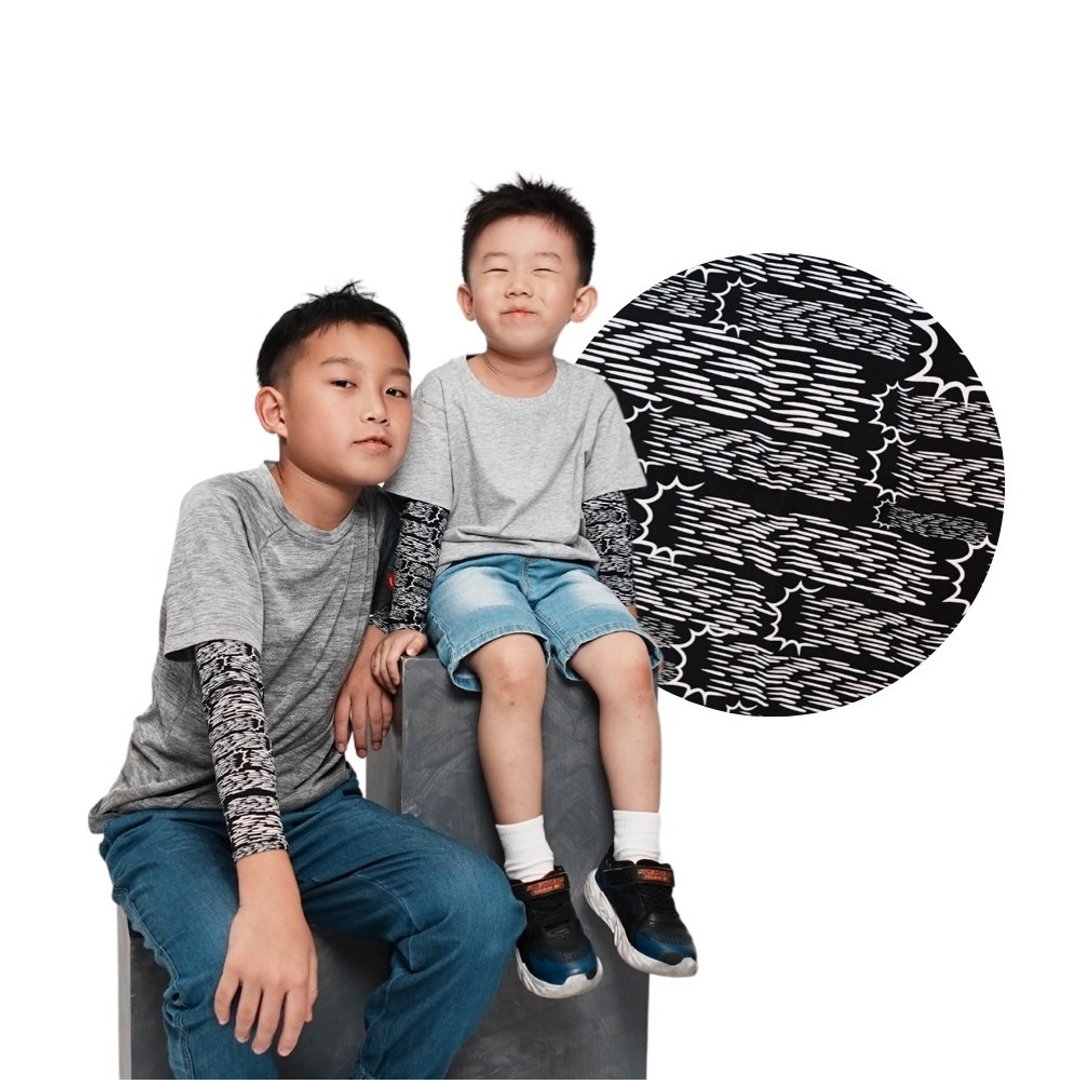 Mega coouv 超人力霸王联名款 高尔夫防晒袖套 儿童迪卡光波款 - 运动配件 - 聚酯纤维 黑色