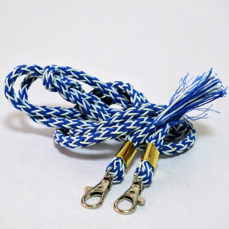 和服改造｜腰带饰物手机背带、手机挂绳 - 挂绳/吊绳 - 丝．绢 蓝色