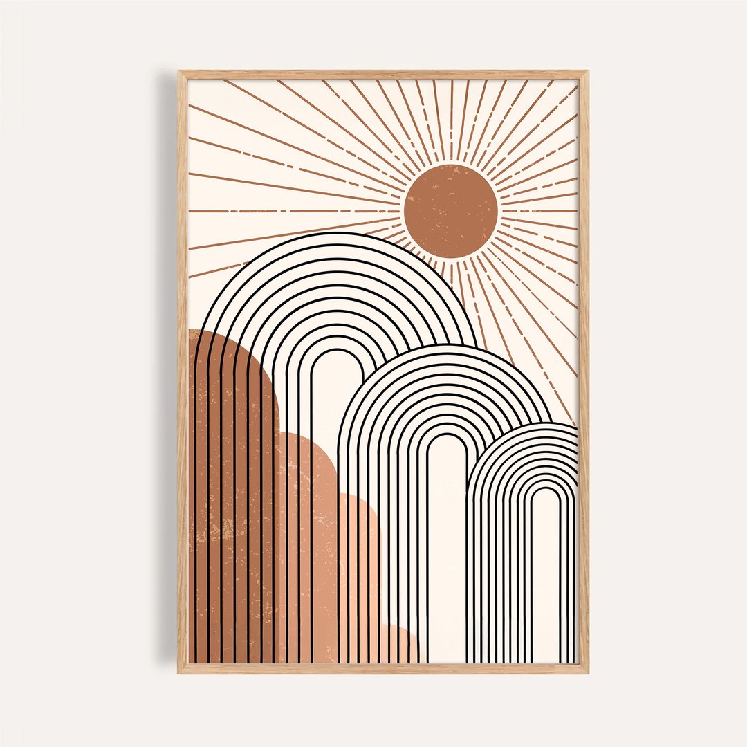 晨光之丘 Hills of Dawn / 波西米亚风格几何挂画 画芯 海报 - 海报/装饰画/版画 - 纸 