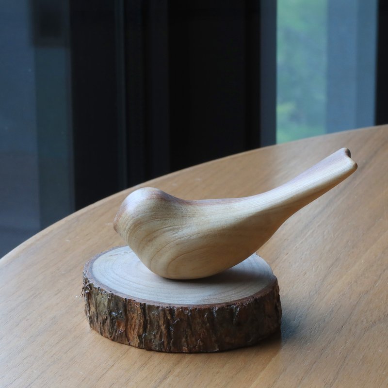 台湾杉麻雀 - 摆饰 - 木头 咖啡色