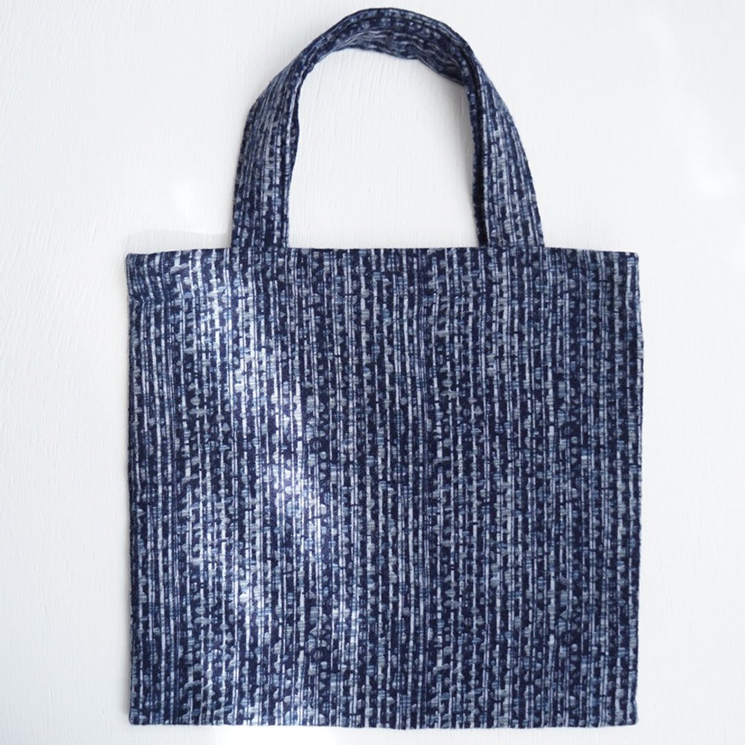Ba-ba handmade mini shopping bag  No.RB71 - 手提包/手提袋 - 其他材质 蓝色