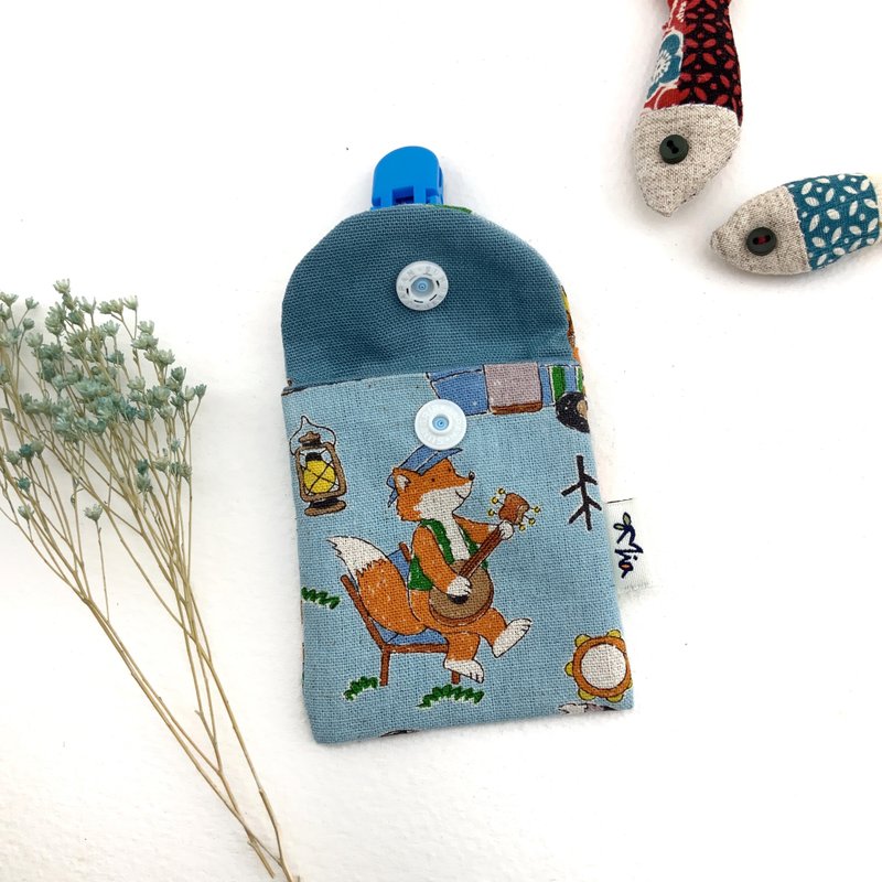 纯棉平安符袋—可爱小狐狸 - 围嘴/口水巾 - 棉．麻 
