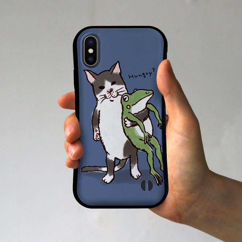 Grip iPhone Case Nakayoshi Dark Gray - 手机壳/手机套 - 塑料 灰色
