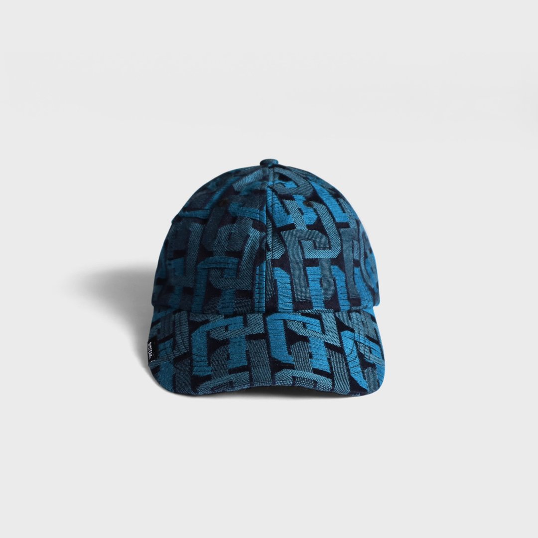 DYCTEAM - Denim Jacquard Cap (三色纱小D) - 帽子 - 其他材质 蓝色