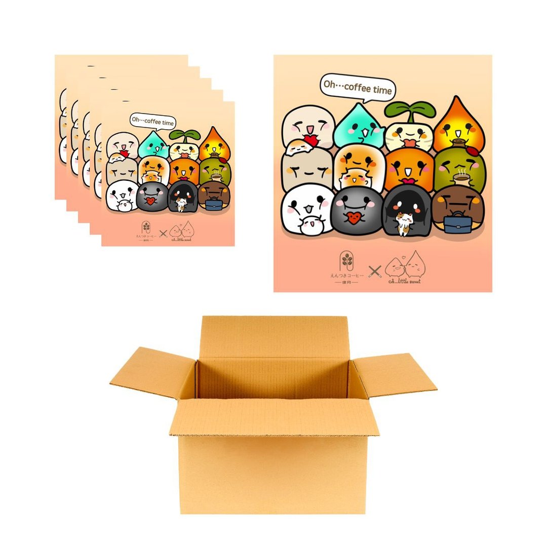 香港插画家系列 - 缘月咖啡 x Ohlittlesweet 咖啡挂耳包 - 咖啡 - 新鲜食材 