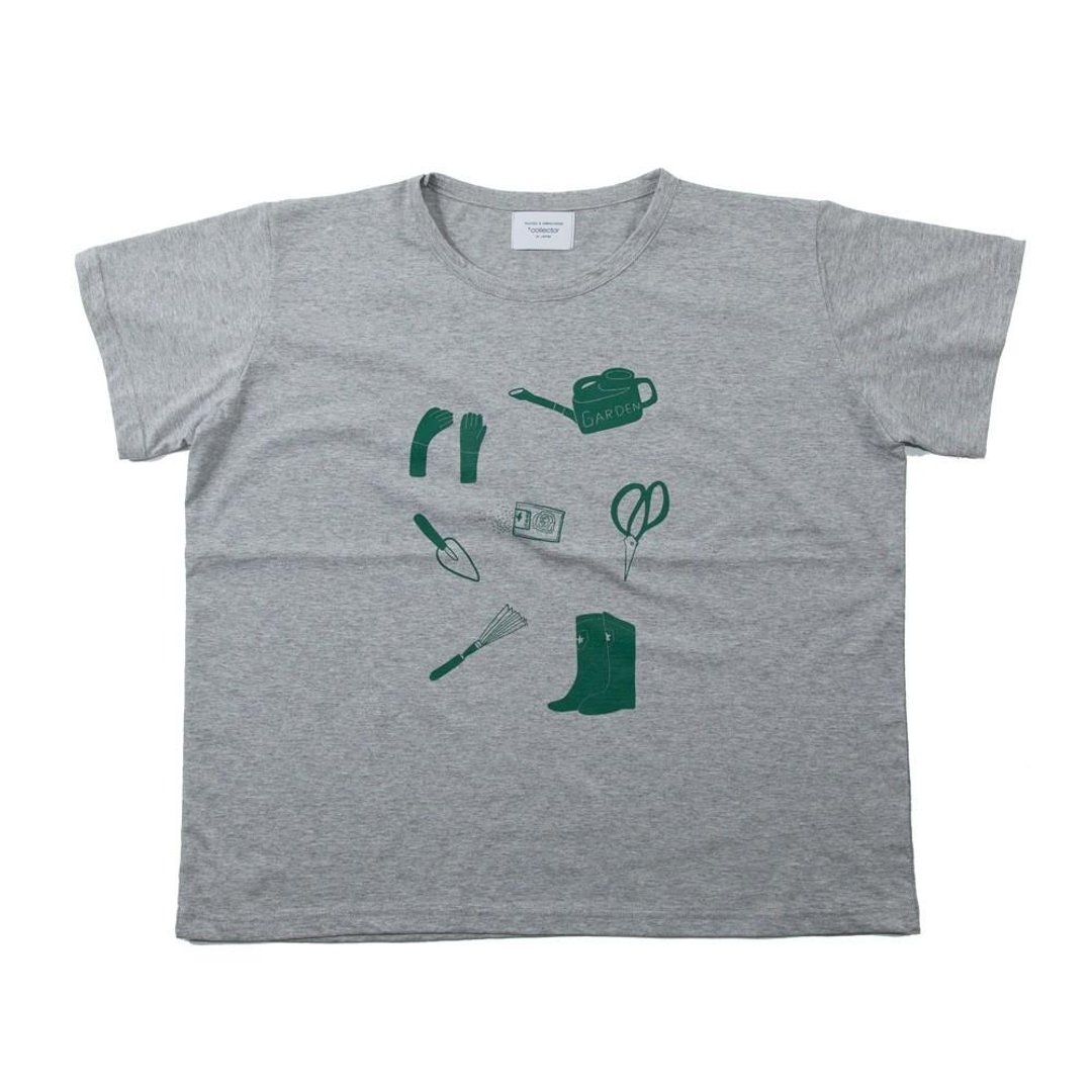 Gardening T-shirt Big Silhouette Ladies Free Tcollector - 女装 T 恤 - 棉 灰色