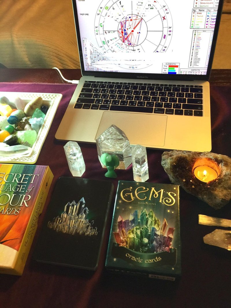 个人星盘与宝石配对/灵魂炼金术使命功课/在线课程 2小时心灵咨询 - 摄影/心灵/讲座 - 水晶 