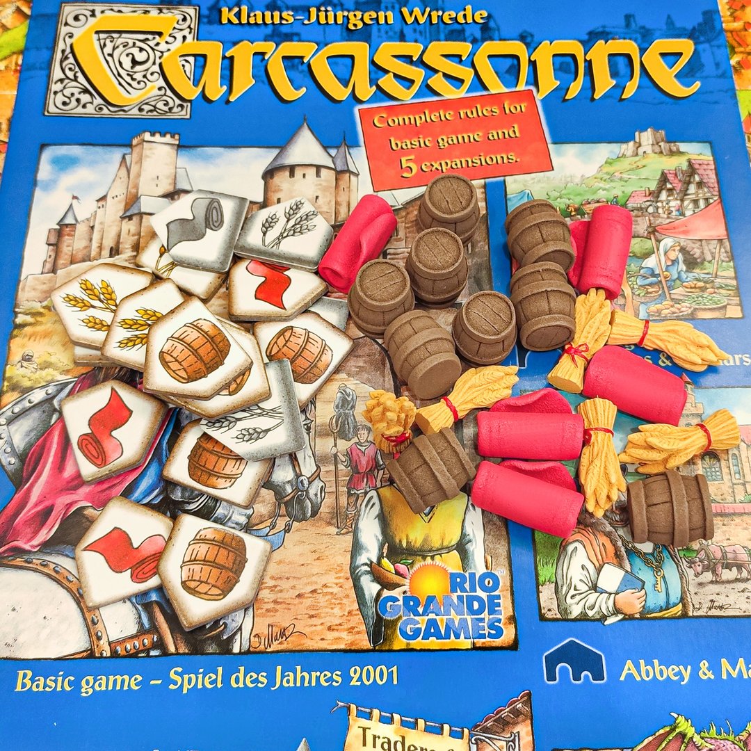 与 Carcassonne 兼容的豪华代币扩展 2 – Traders & Builders - 桌游/玩具 - 其他材质 