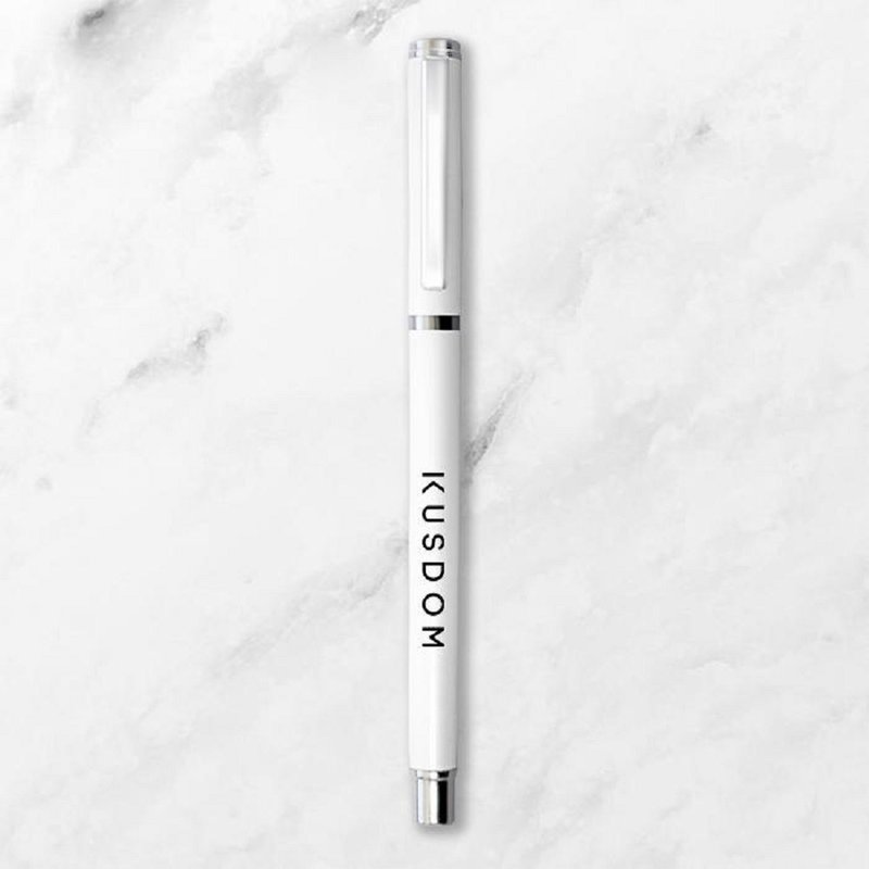 【定制化礼物】金属中性签字笔│办公小物/办公桌/原子笔/笔类 - 圆珠笔/中性笔 - 其他金属 白色