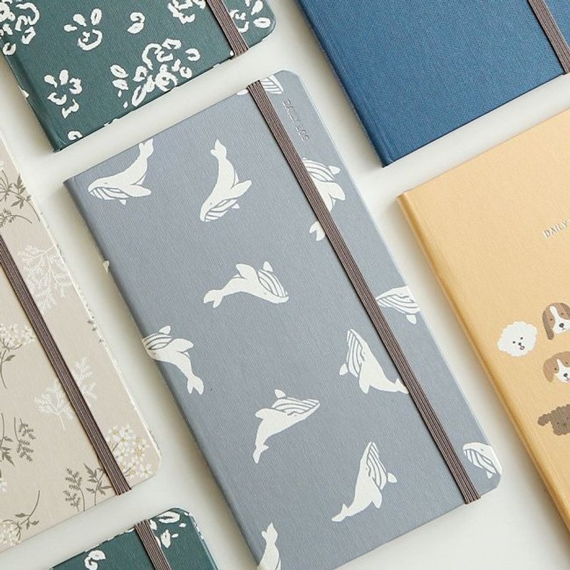 Dailylike 2018精装绑带时效月志-04白鲸,E2D06085 - 笔记本/手帐 - 纸 蓝色