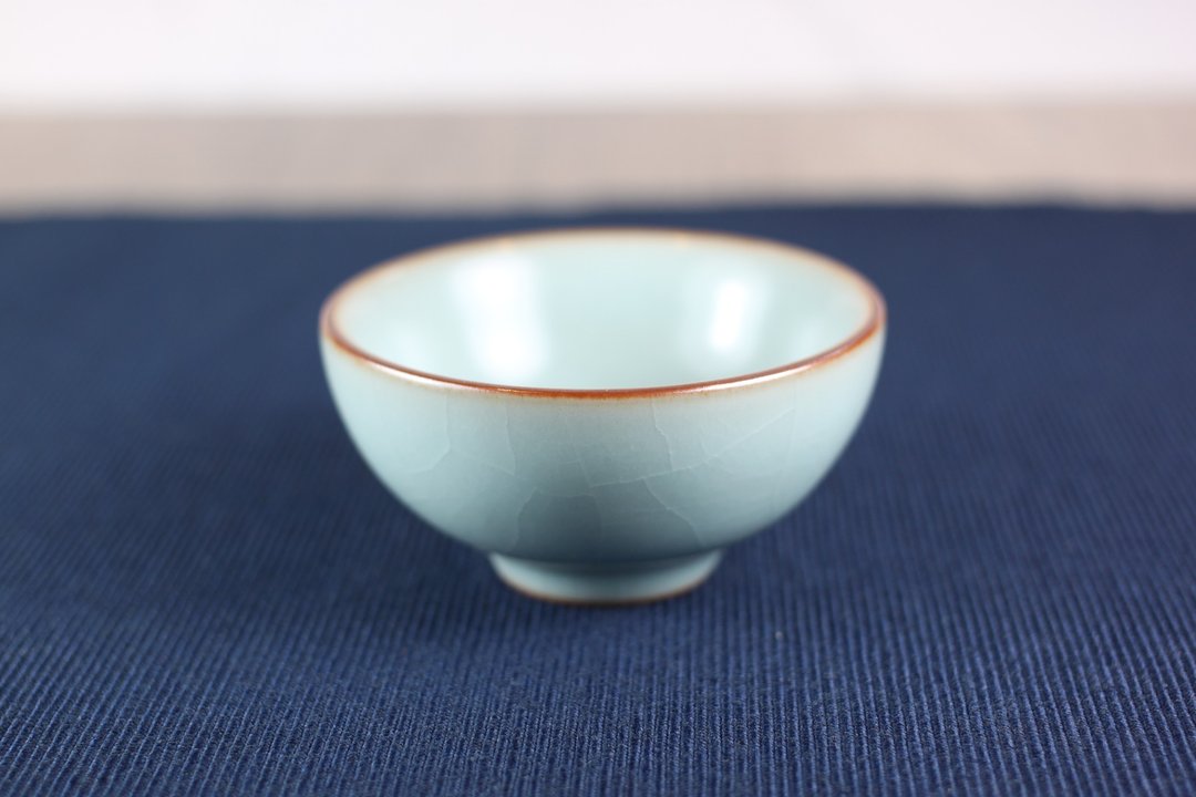【沐春生活】70ml 天青汝窑 圆满茶杯 莺歌陶艺名家叶敏祥作 - 茶具/茶杯 - 瓷 