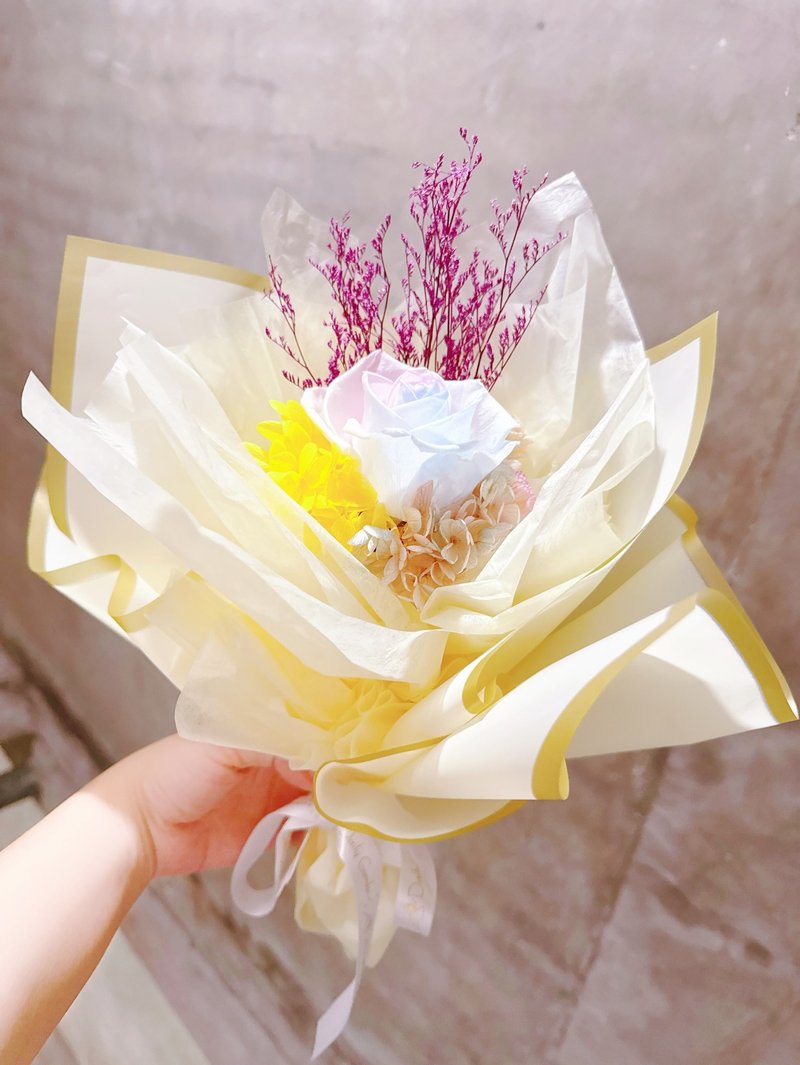 Daily Garden 喜欢的美好花束 for U /蕓棻系永生玫瑰花 - 干燥花/捧花 - 植物．花 金色