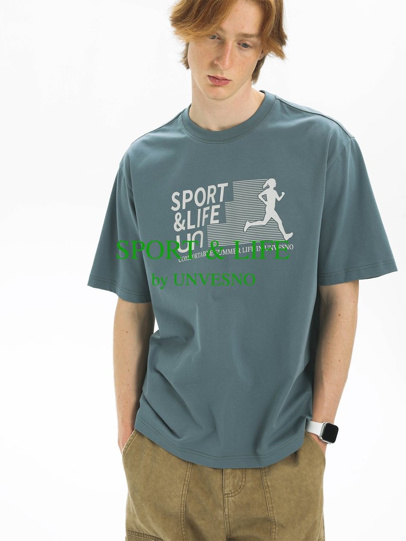 Unvesno(UN) Sport&Life系列防晒凉感抗菌速干索罗娜运动印花T恤 - 男装上衣/T 恤 - 其他材质 