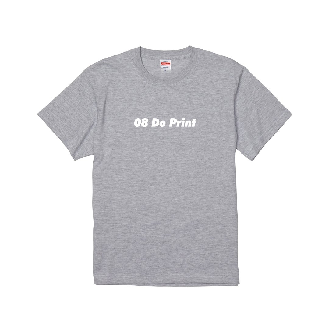 08 do print－煞气的印刷人设计师 标语  纯棉 短袖T恤 - 男装上衣/T 恤 - 棉 