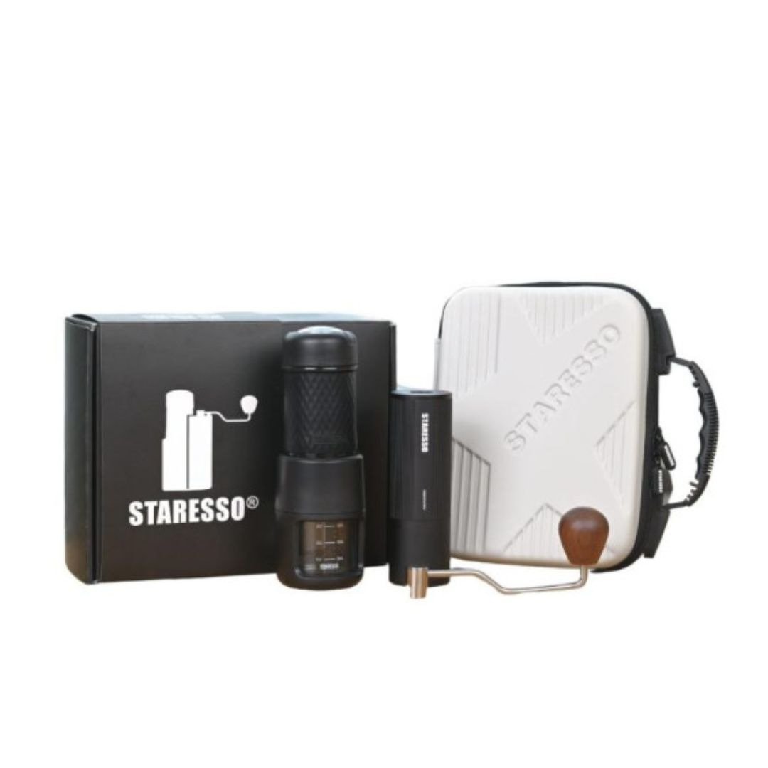 【经典手冲套装】Staresso D-6磨豆机 & SP200咖啡机 户外/送礼 - 咖啡壶/周边 - 其他金属 黑色