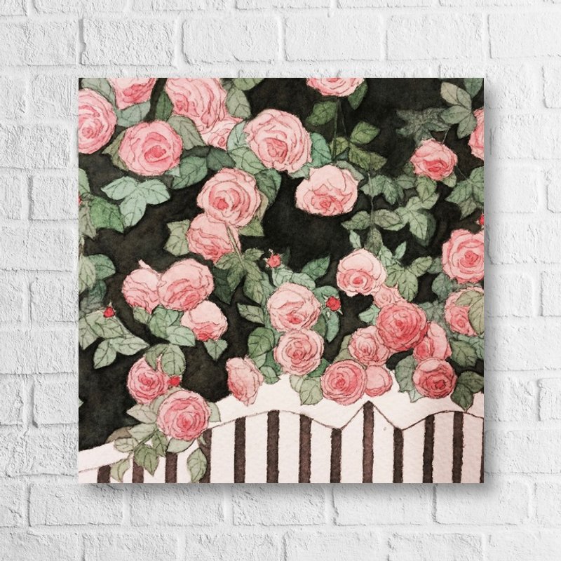 万用卡-春-玫瑰 - 卡片/明信片 - 纸 粉红色