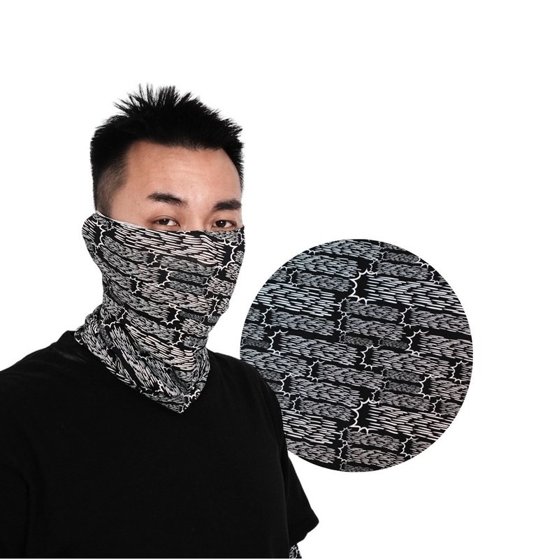 Mega coouv 超人力霸王联名款 高尔夫魔术头巾 迪卡光波款 凉感头 - 运动配件 - 尼龙 黑色