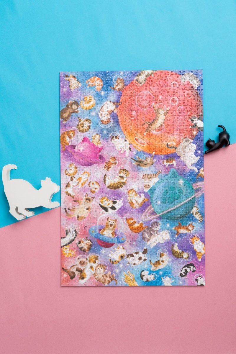 雷诺瓦拼图文化坊/喵航日志/1008片/吕芊(礼物/新年送礼/猫) - 拼图 - 纸 