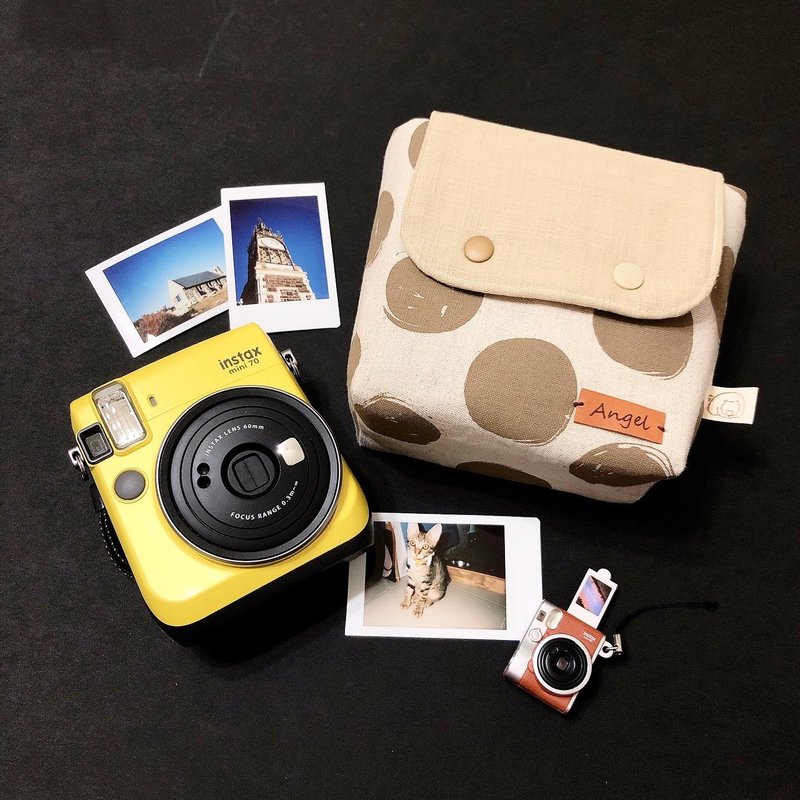 Instax拍立得收纳包//相机收纳包(定制化布料选择) - 相机包/相机袋 - 棉．麻 