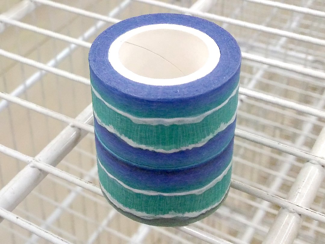 ✐ Liuyingchieh ✐ 海 · 洋 = 和纸胶带 Washi Masking Tape 25 mm x 10 m (双卷组) 原创山水风景纸胶带 ~ 海浪 七星潭 - 纸胶带 - 纸 蓝色