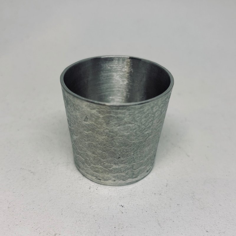 纯锡酒杯/猪口杯品酒杯/8分满为40cc,青冶金工手作锻打纯锡杯 - 酒杯/酒器 - 贵金属 