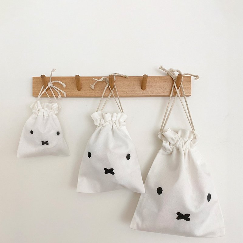 【MIFFY】米飞经典大脸束口袋-三种尺寸 - 束口袋双肩包 - 棉 