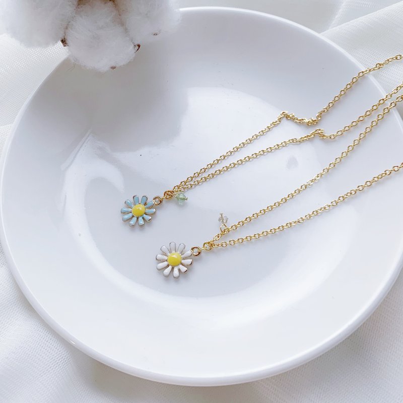 SL273 Light you up 纯净小雏菊锁骨项链 - 项链 - 其他金属 金色