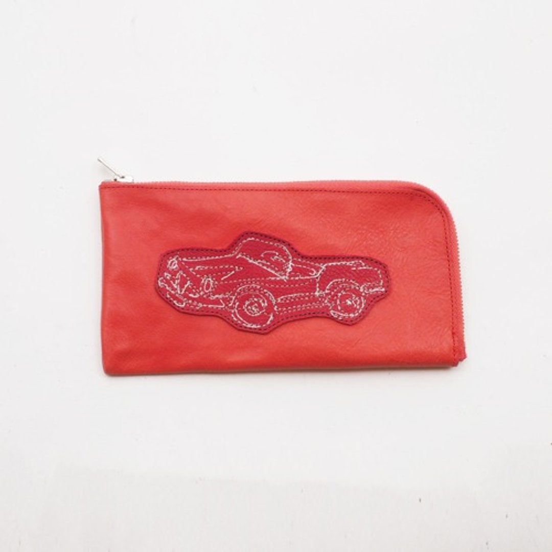 CowLeatherLongWallet [car] (red) 18×9/wallet/wl001car5 - 皮夹/钱包 - 真皮 