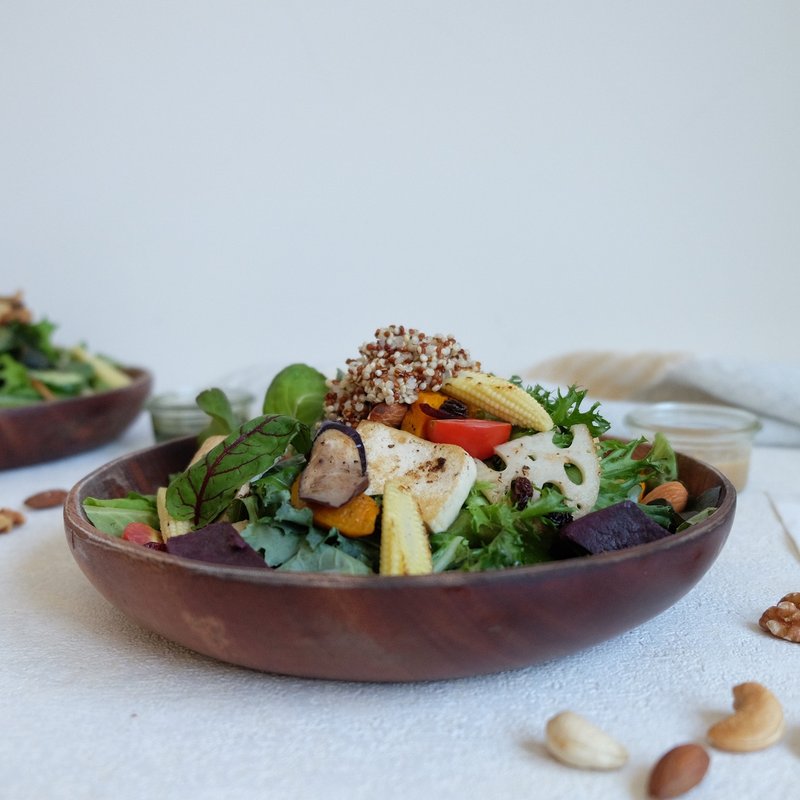 【防疫美食】  好食沙拉・香甜南瓜藜麦豆腐沙拉佐日式胡 - 熟食小吃 - 新鲜食材 绿色