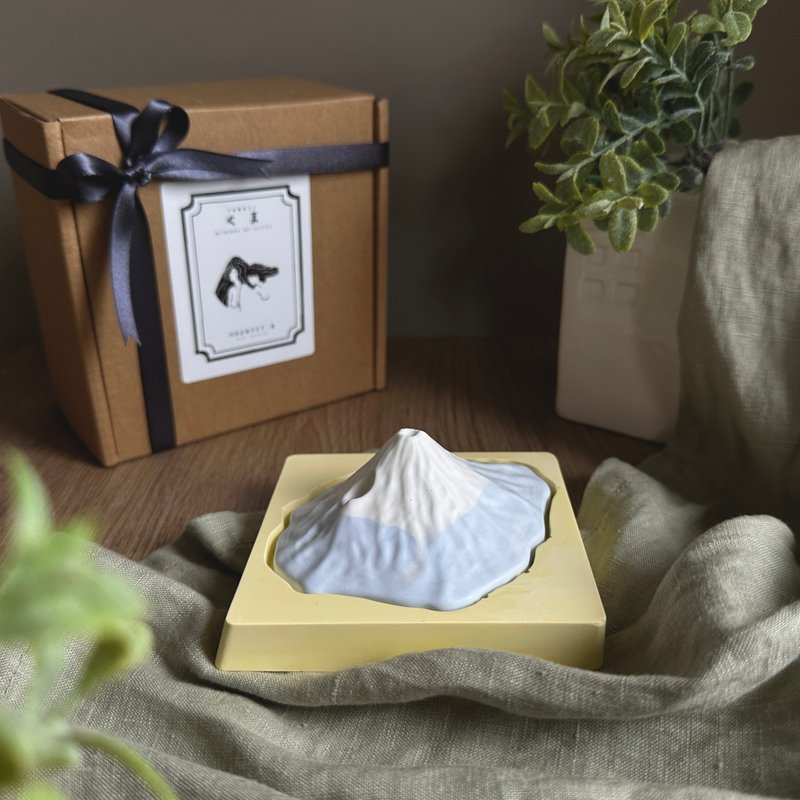 【客制化】日本富士山 冬季泡汤 扩香石 香氛 扩香石 生日礼物 - 香薰/精油/线香 - 其他材质 