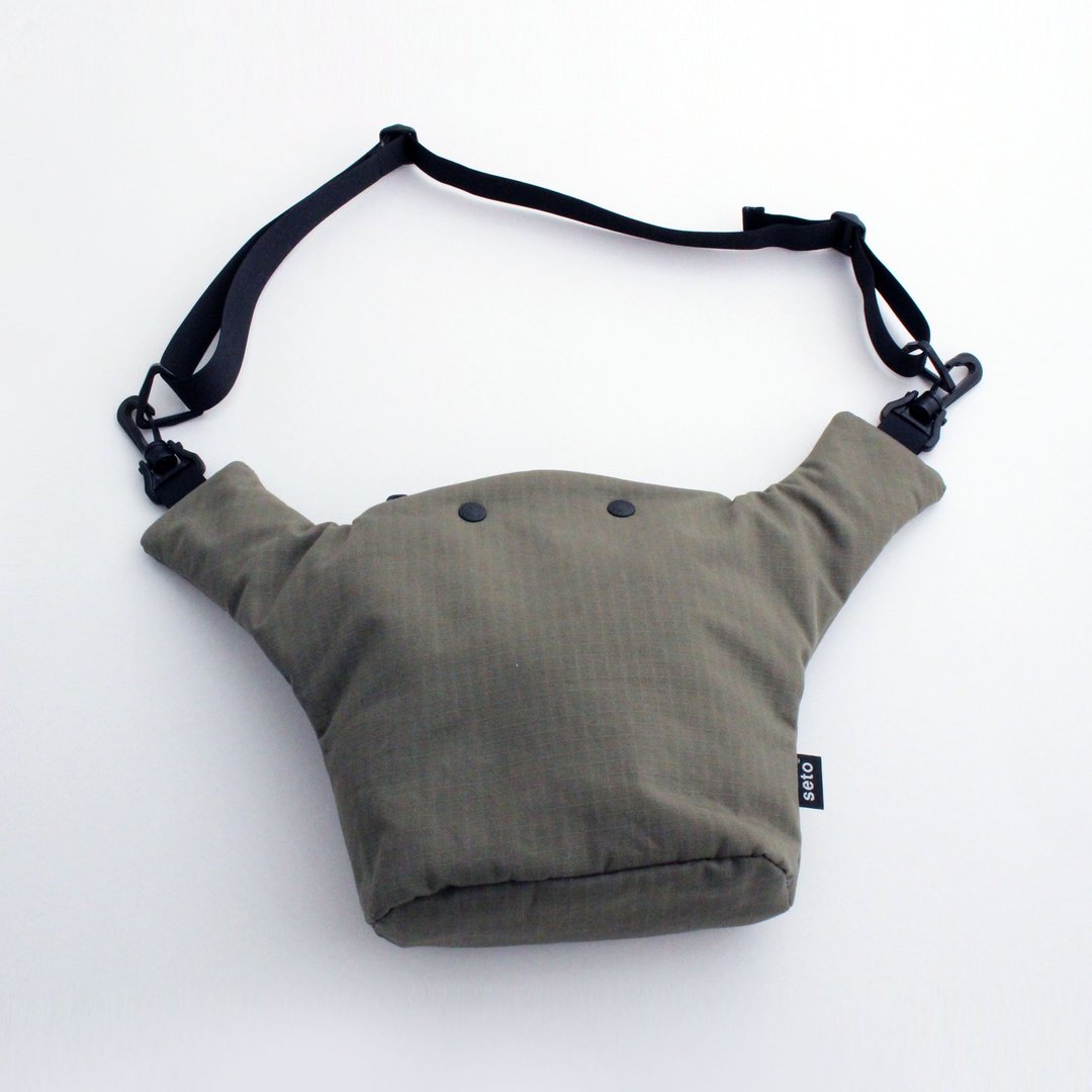 seto / creature bag / Bag with gusset / small / Tachi-sagari / khaki - 侧背包/斜挎包 - 其他人造纤维 卡其色