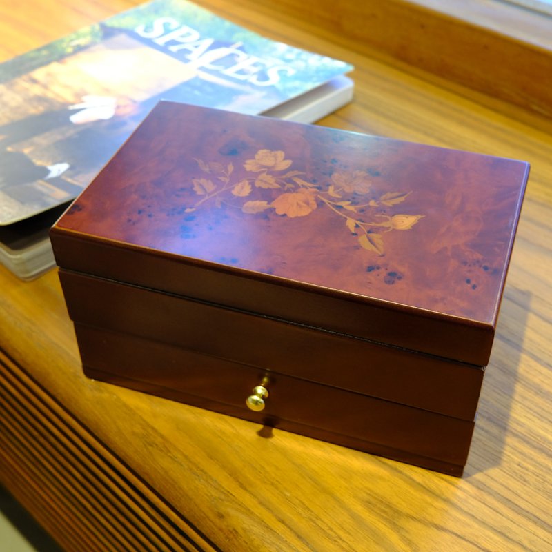 【Ms. box 箱子小姐】英国古典风格饰品收纳小木盒/珠宝盒/饰 - 收纳用品 - 木头 咖啡色