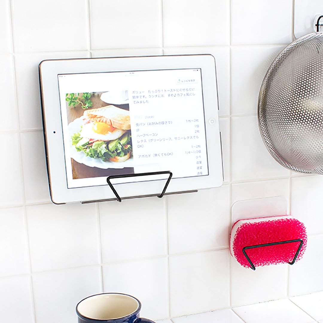 Multi-purpose shelf version Otel Magic Sticky Hook Wide Holder Wide holder MUJI - 卫浴用品 - 塑料 黑色
