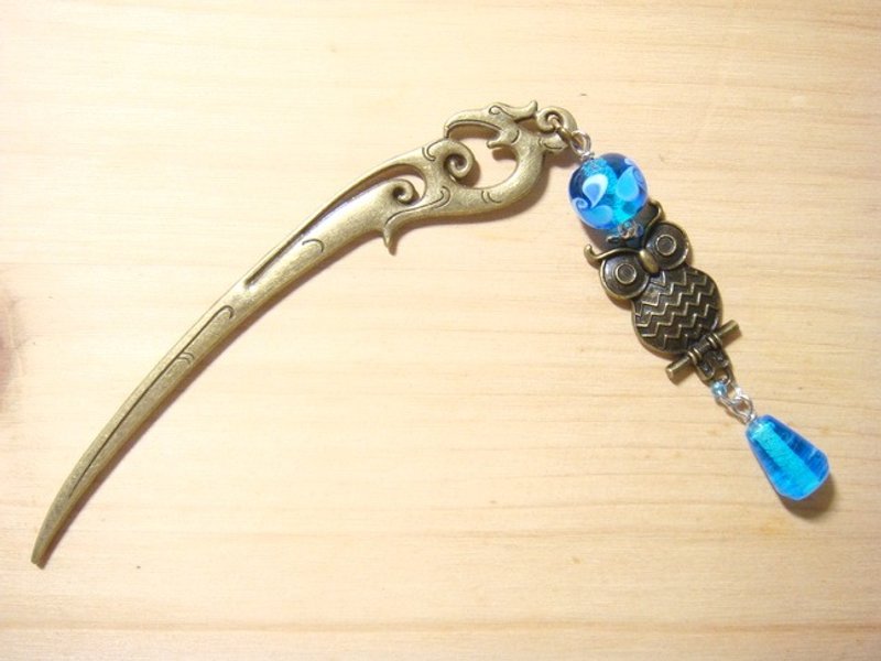 柚子林琉璃 - 中国风造形书签/发簪(中) -  乐语 - 其他 - 玻璃 蓝色