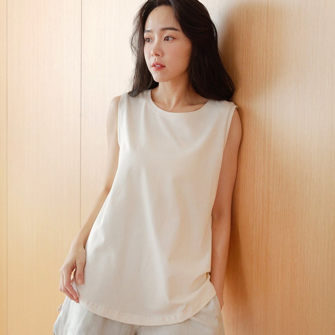 UMORFIL胶原蛋白基本款冰凉背心-共4色 - 女装背心 - 棉 多色