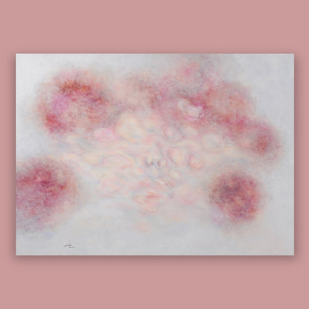 雾向 /艺术挂画 /抽象画 /灵魂画作 /装饰油画 - 海报/装饰画/版画 - 颜料 粉红色