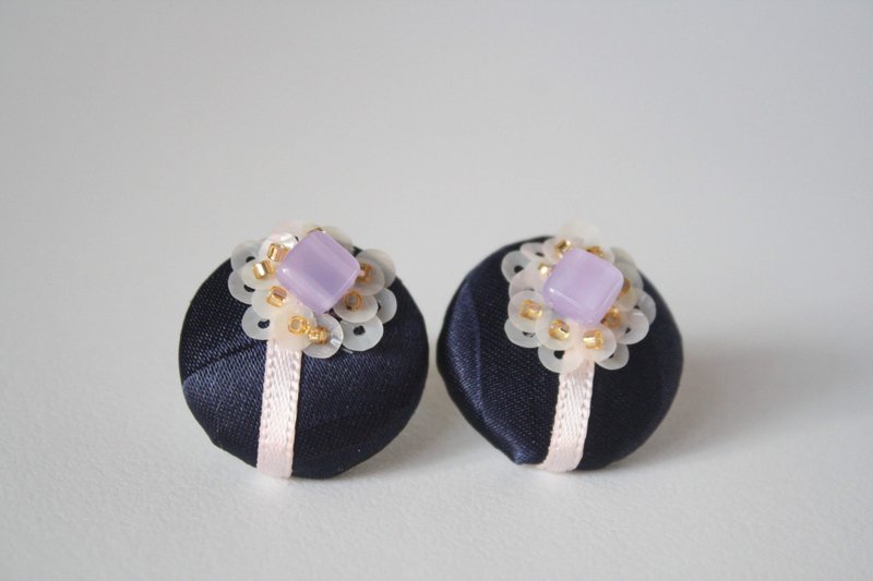 kurumi - 耳环/耳夹 - 其他材质 蓝色