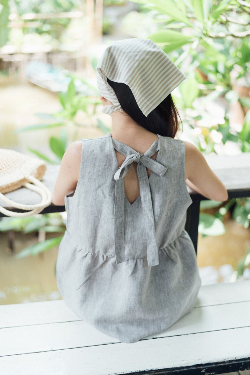 Good Mood Top - Soft Gray - 女装上衣 - 亚麻 灰色